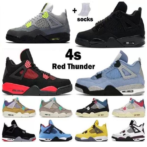 

kids big boy jumpman 4 basketball shoes 4s zen master white oreo sail infrared fire red military black cat university blue bred trainer225j