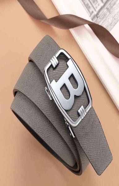 

2022 genuine leather belt men luxury brand designer fashion be, Black;brown