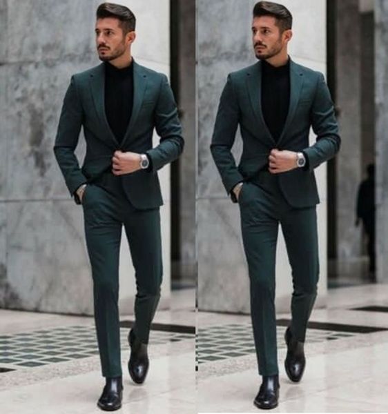 

elegant groomsman wedding tuxedos business men work suits jacket pants 11, Black;gray