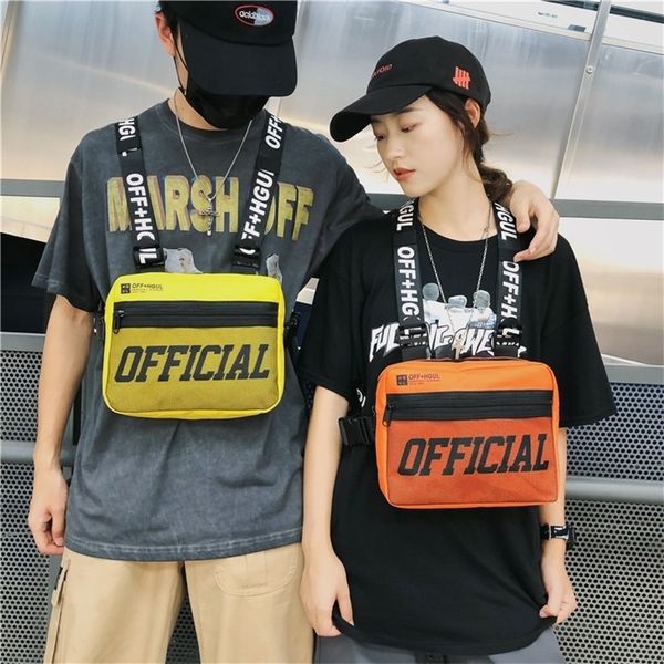 

waist bags streetwear men tactical vest hip hop style crossbody chest packs for women fashion punck rig 220908