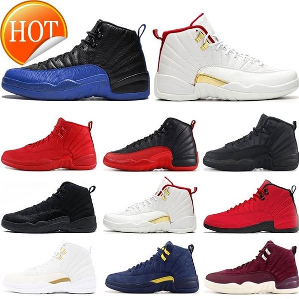 

mens 12s basketball shoes fiba game royal winterize gym red michigan bordeaux 12 the master flu game taxi sports sneaker trainers size 317i