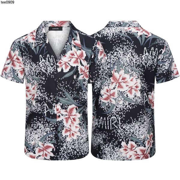

men's tee petal print beach loose shirt cardigan short t-shirt, White;black