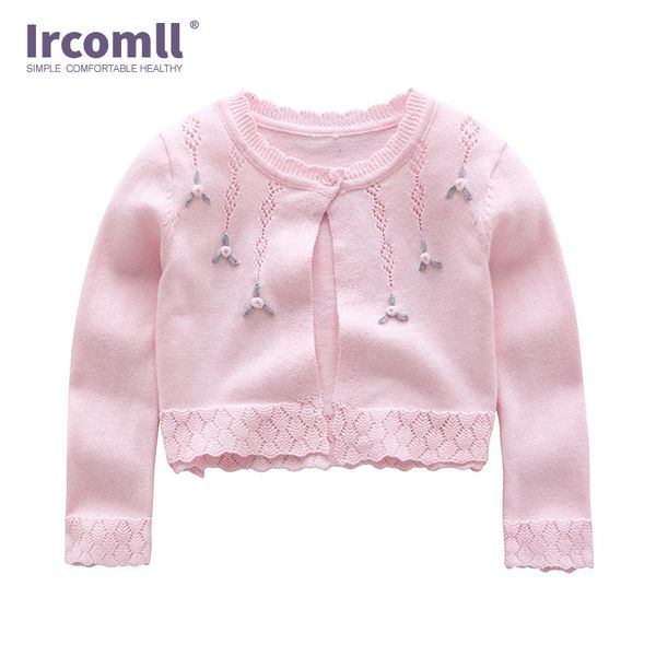 

jackets long sleeve infant baby girls summer spring cardigans toddler coat kids knitted sweater matching dress air conditioning shirt 220908, Blue;gray
