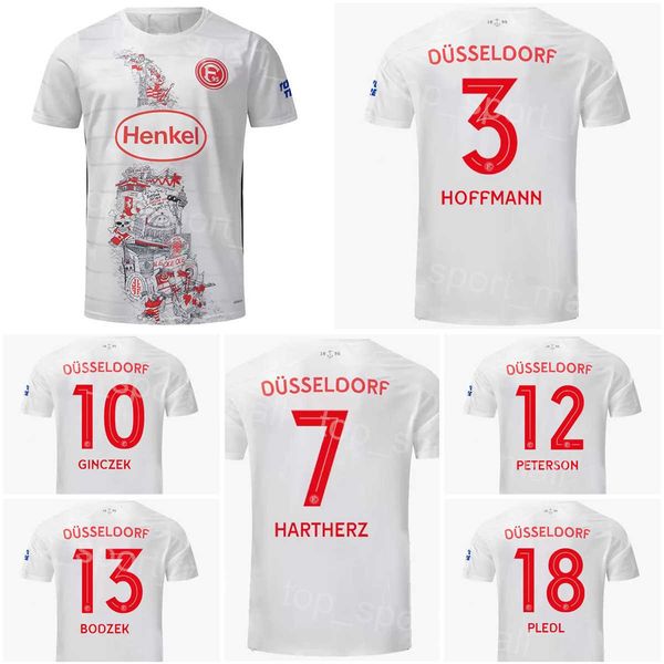 

22-23 club soccer fortuna dusseldorf jerseys kownacki hennings hoffmann gavory klaus sobottka kastenmeier tanaka appelkamp de wijs peterson, Black;yellow