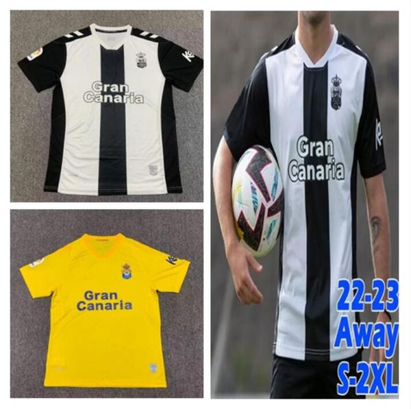 

ud las palmas soccer jerseys 2022 2023 jonathan viera 22/23 maillots de foot rober a. lemos araujo rodrygo ontiveros castro malaguista footb, Black;yellow