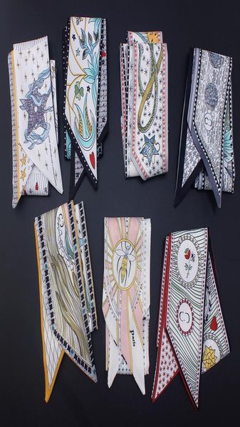 

10pcslot the tarot series double printing twill women039s scarf beautiful, Blue;gray