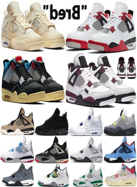 

4 4s fire red 2020 mens basketball shoes white x sail bred noir white cemen