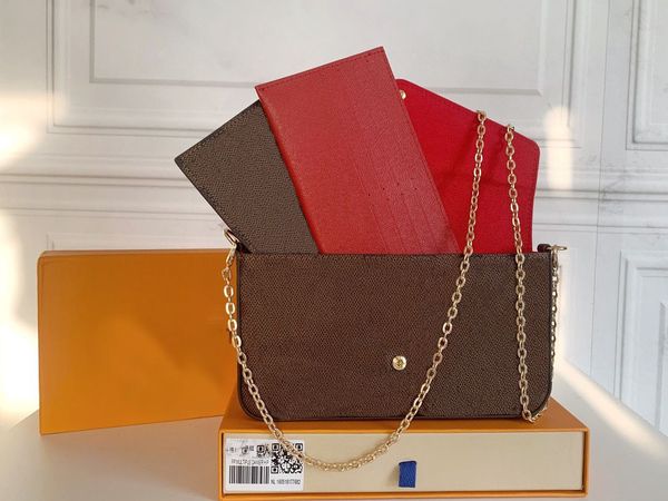 

woman bag handbag purse original box date code women fashion wholesale checker plaid flower m61276