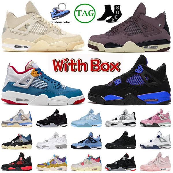 

jumpman 4 basketball shoes for mens womens midnight navy cactus jack violet ore messy room black cat sb bred nik sports sneakers trainers bi