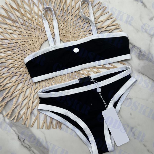 

619s ens sling lingerie briefs set swimwear diamond bikini gold button swimsuit for women, White;black