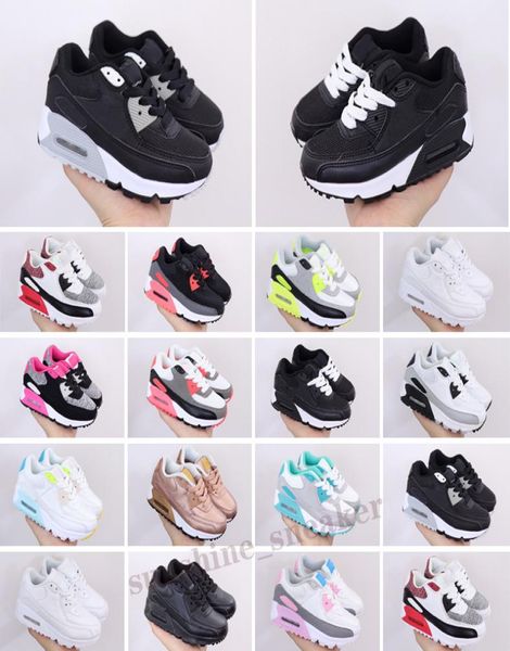 

kid cushion shoes for men women sport boys girls trainers sneakers children, Black;brown