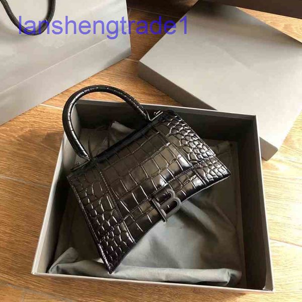 

premium designer balenciga bag 2022 fashion b women's crocodile hourglass leather one shoulder messenger handbag