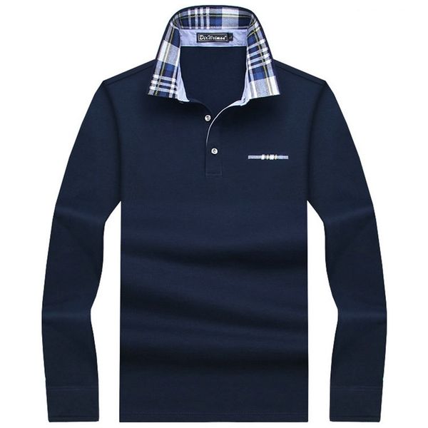 

men's polos casual cotton men shirt thicker mens long sleeve solid shirts camisa tees plus size 7xl 8xl 9xl 10xl 220908, White;black