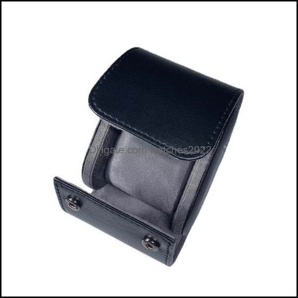 

watch boxes cases 2/3-slots watch boxes roll travel case storage organizer perfect gift for men microfiber pu leather drop watches2022 dh19, Black;blue