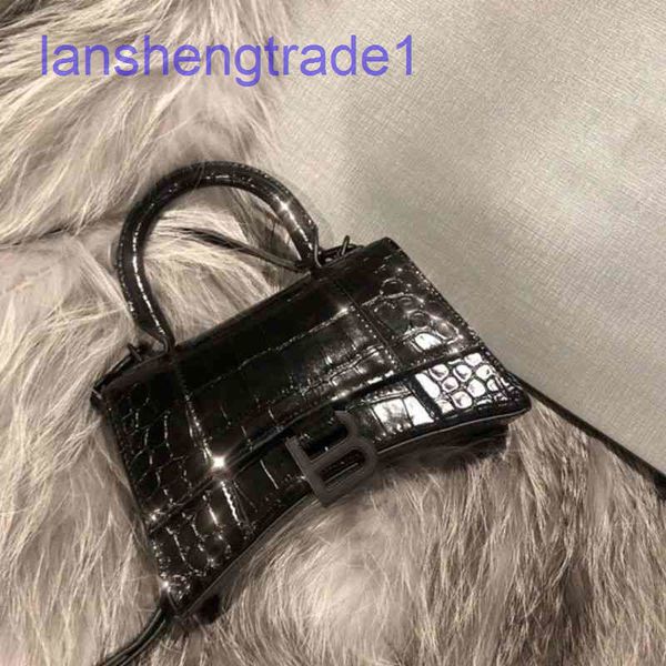 

b family bag hourglass mini xs crocodiless pattern high version one shoulder slant cross portable bag