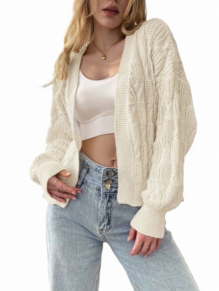 

women's sweaters drop shoulder cable knit duster cardigan 814p#, White;black