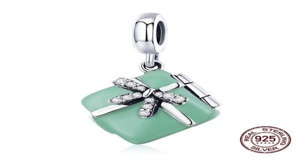 

925 sterling silver love gift box pendant charms fit pandora charm bracelet