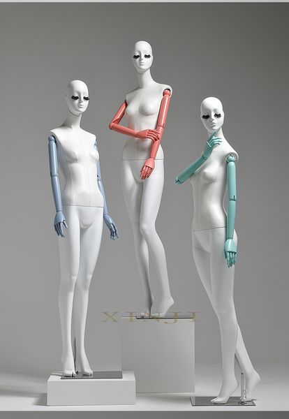 

new style bendbale female mannequin pu body model fashionable for display, Khaki