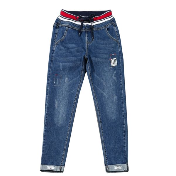 

women's jeans big size high waist skinny denim women pants streetwear black female clothes oversize trousers 220908, Blue