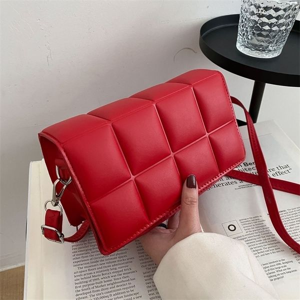 

evening bags spring trend wild shoulder fashion plaid women ladies design messenger small square luxury handbag 220908