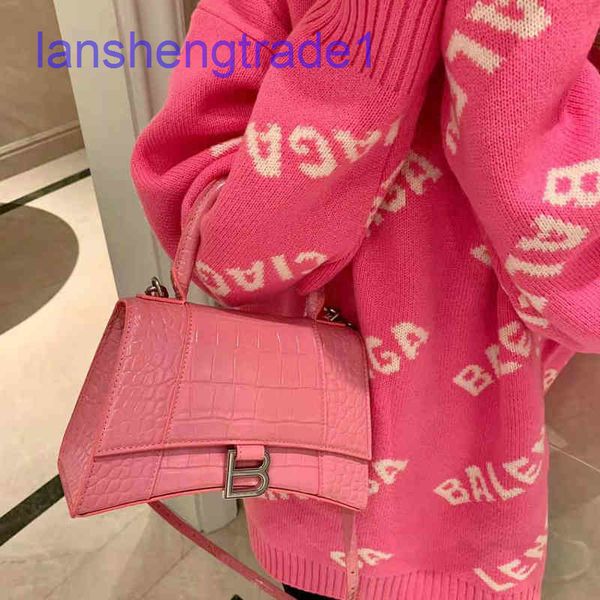 

net version balenciga red high home leather women's crocodiless b hourglass single shoulder cross mini square baga3ew