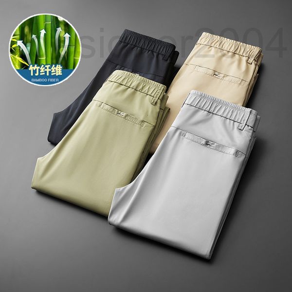 

men's pants designer casual slim fit small straight tube versatile long korean version trend 2022 new spring and summer ft4r, Black