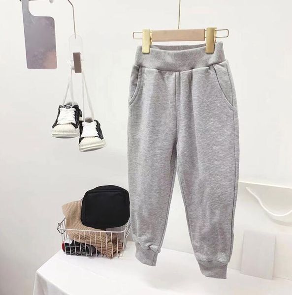 

kids trousers fashion designer pants for boys gilrs sports jogger pants with letters child clothing black gray, Blue