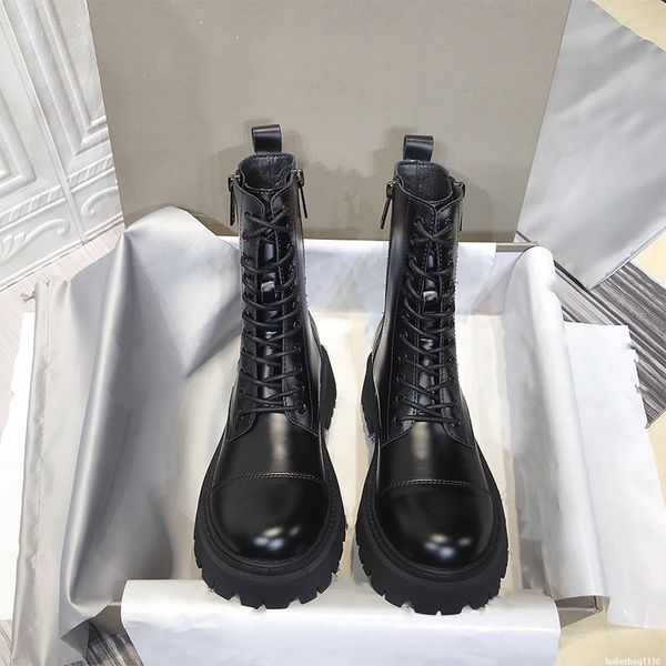 

designer short boots leather fashion double zipper motorcycle versatile luxury wearable shoes, Black