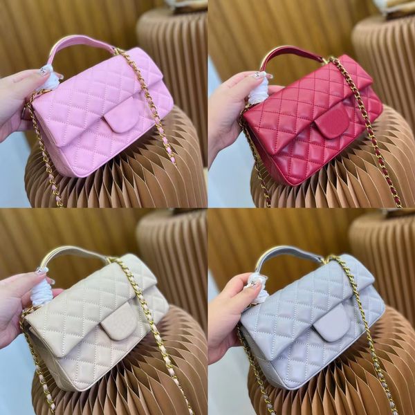 

new designer bag luxury women shoulder bags mini handbag leather designer crossbody wallet female purses 2022solid color chainbags letter si