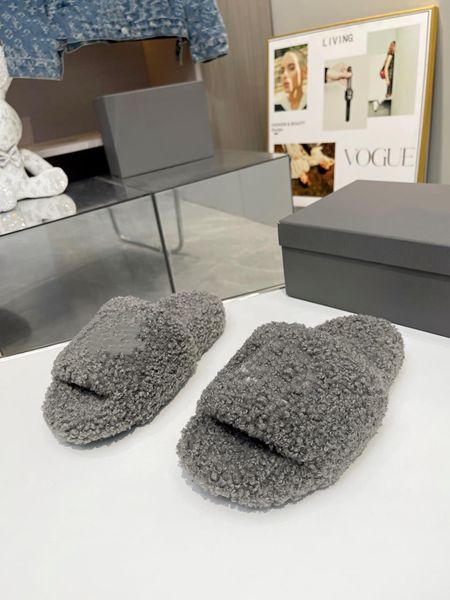 

luxury designer slipper for women slides sandal summer sandles shoes kitten chunky heel classic brand beach 0813, Black