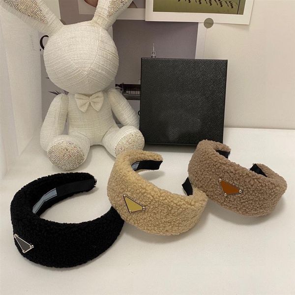 

cashmere headband designer hair bands triangle p hair hoop brands clasp for women girls fashion jewelry hair accessories whole269s, Silver