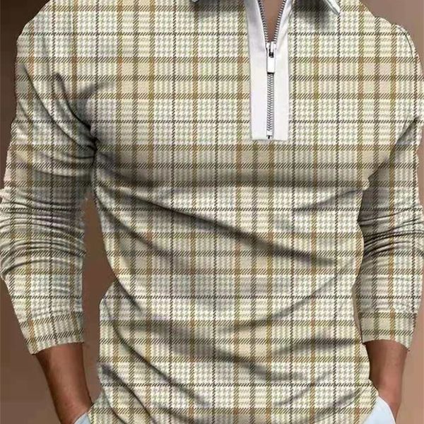 

men's polos clothing oversized shirt zipper long sleeve t for man korean fashion 220908, White;black