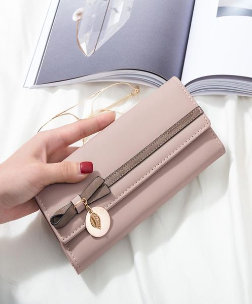 

new wallets girls long wallets japanese students 70 discount ticket clips butterfly dishes knots handbags money folders, Red;black