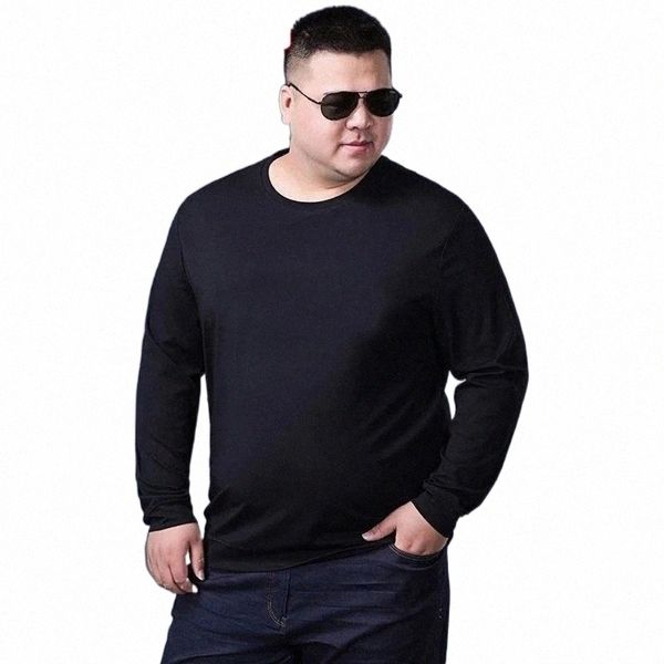 

men's t-shirts men's t-shirts autumn winter men women long sleeve large size 8xl 9xl 10xl 13xl big tees home underwear cotton loos, White;black