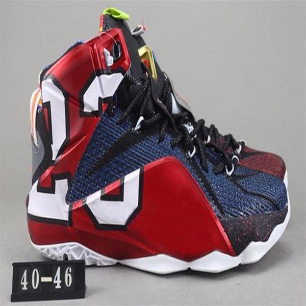

athletic lebron 12 elite kids basketball shoes men what the black white metallic gold multi sneaker2281