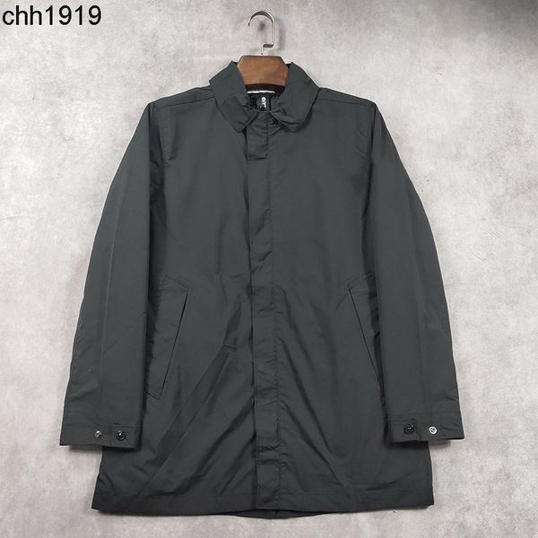 

stone 21fw medium and jacket windbreaker multi pocket functional wind ribbon jacket islands, Black;brown