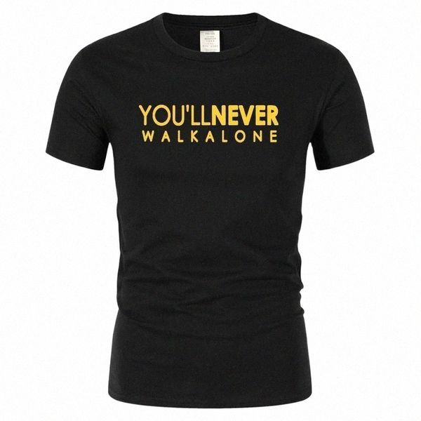 

men's t-shirts men's t-shirts you'll never walk alone t-shirt for fans all champions 2022 fashion brand clothing male o neck, White;black