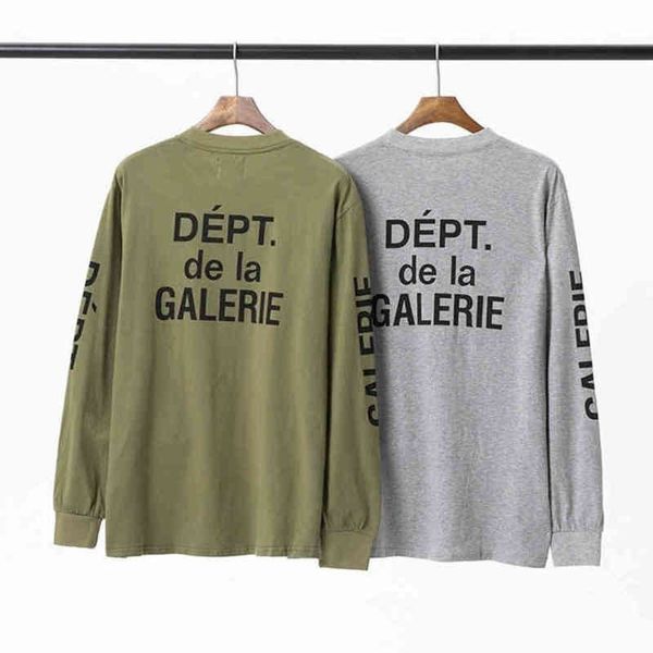 

gallerydepts hoodies fashion label classic letter slogan printed round neck men's women's short sleeve16ji, Black