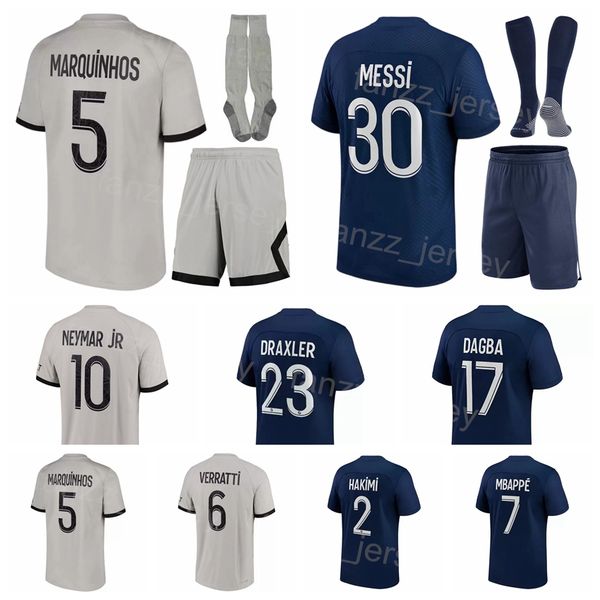 

men youth club 6 verratti soccer jersey 2022 2023 set 4 sergio ramos 99 donnarumma 18 sanches 3 kimpembe 19 sarabia 17 vitinha football shir, Black