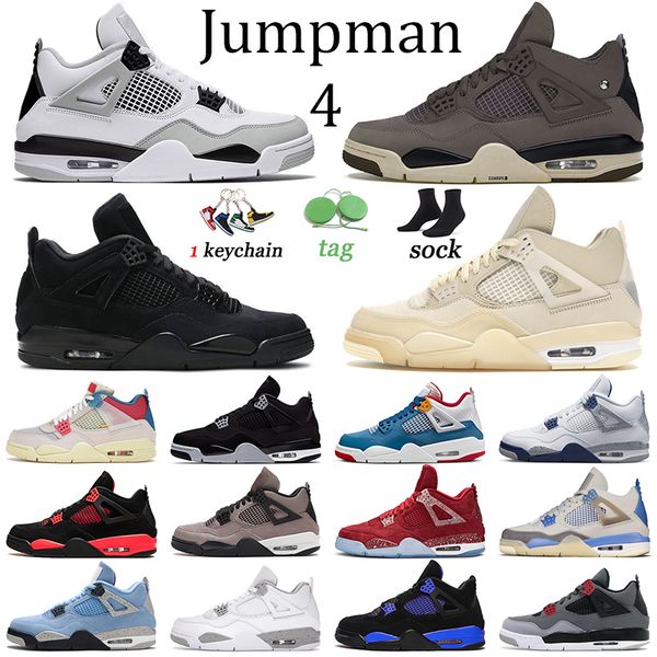 

4 violet ore basketball shoes for men trainers j4 military black canvas midnight navy jumpman 4s women offs white oreo messy room red thunde