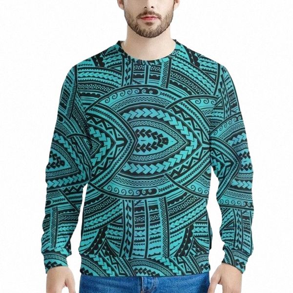 

men's hoodies & sweatshirts men's hoodies & sweatshirts hycool 2022 polynesian tribal long sleeve t-shirt autumn winter casual pul, Black