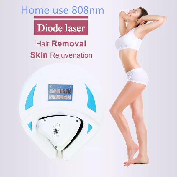 

portable painless diode laser hair removal home use 150w 200w power 808 or 1064 laser skin rejuvenation facial body leg permanent device, Black