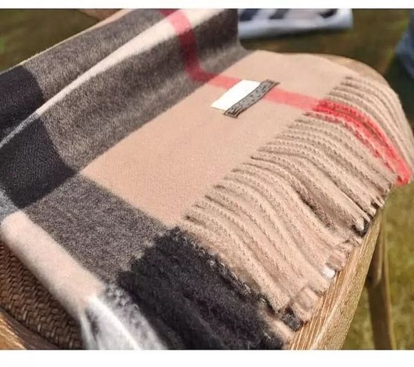 

2022 new women man designer scarf fashion brand 100% cashmere scarves for winter womens and mens long wraps size 190x70cm christmas gift, Blue;gray
