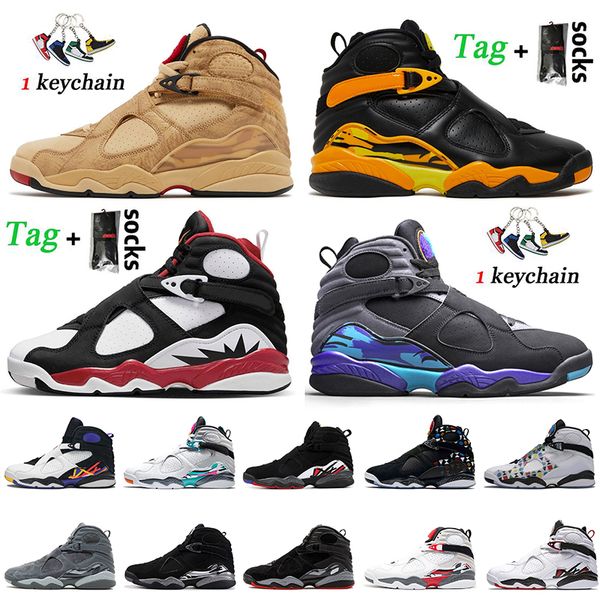 

athletic size eur 36-47 women mens basketball shoes with socks jumpman 8 8s rui hachimura samurai taxi paprika quai 54 white aqua black ceme