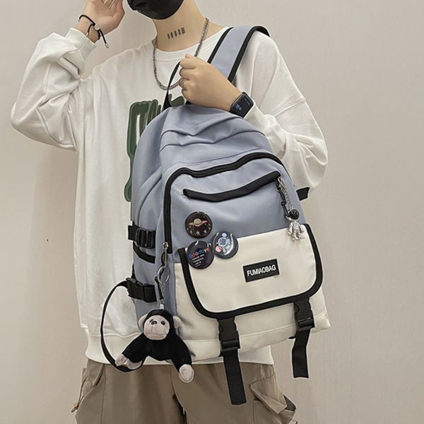 

school bags joypessie fashion men mochila black lapbackpack girls canvas bagpack high capacity teenage student schoolbagwomen travel bag 220