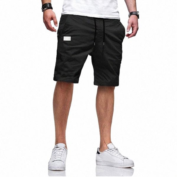 

men's shorts men's shorts summer solid color straight five-point pants 2022 casual sports overalls trendy brand fashion black o0xj, White;black