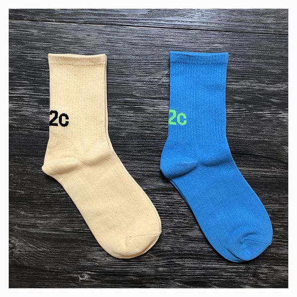 

beige blue embroidery socks men women 100% cotton socks fashion four seasons, Black