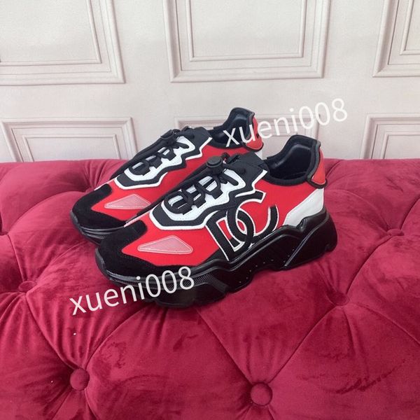 

sports shoes sneakers shoe classic 34-45 casual luxury desginer real leather loafers lace up fashion designers with hc210403, Red;white