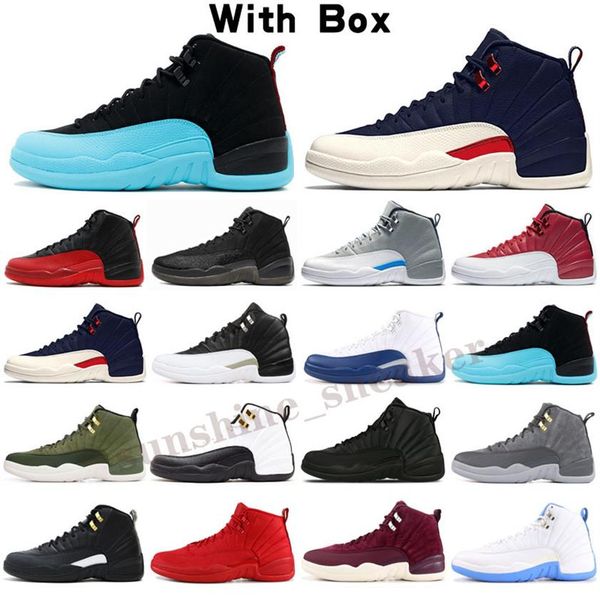 

2021 shoes factory trainer with box jump 12 university blue unc 1s mens 11s 25th anniversary women sneakers257s, Black;brown