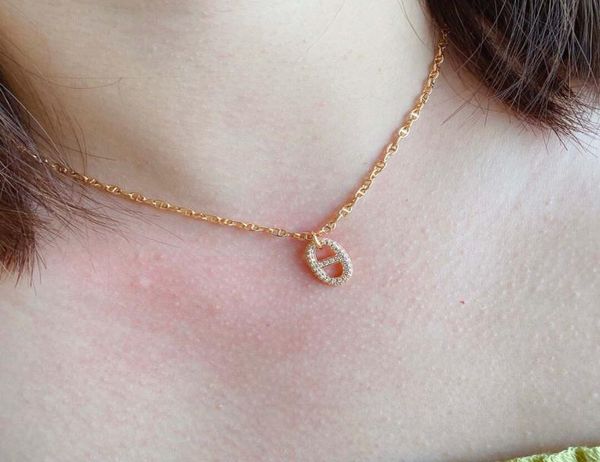 

2022 luxury quality pendant necklace with diamond in two colors plated ol c, Silver